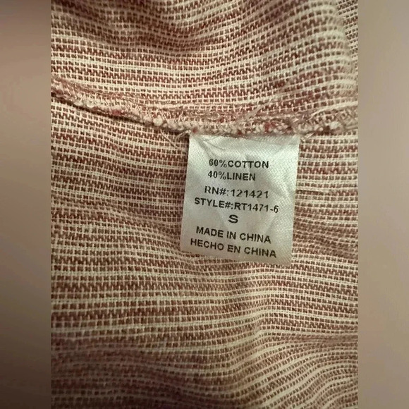 Ellison red stripe off the shoulder blouse - Picture 2 of 6